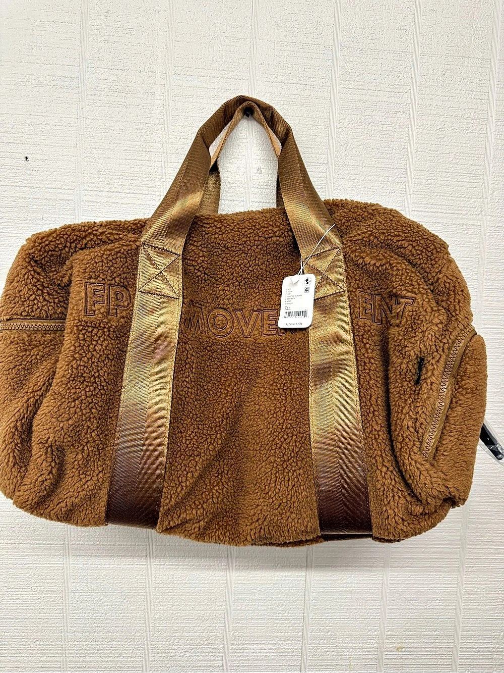 Free People Cozy Up Brown Duffle Bag NWT